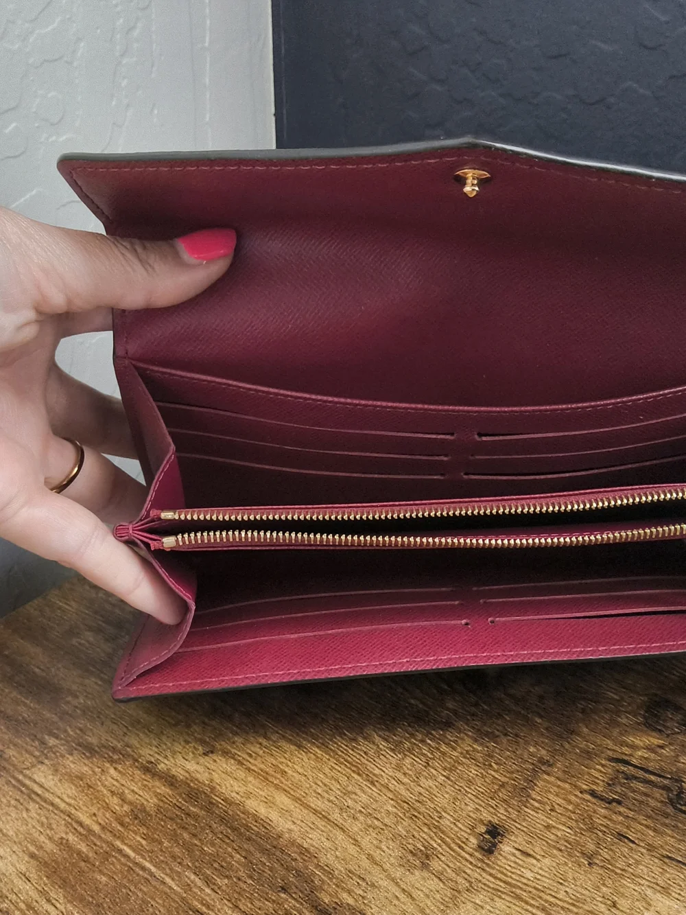 Louis Vuitton Monogram Sarah Envelope Wallet